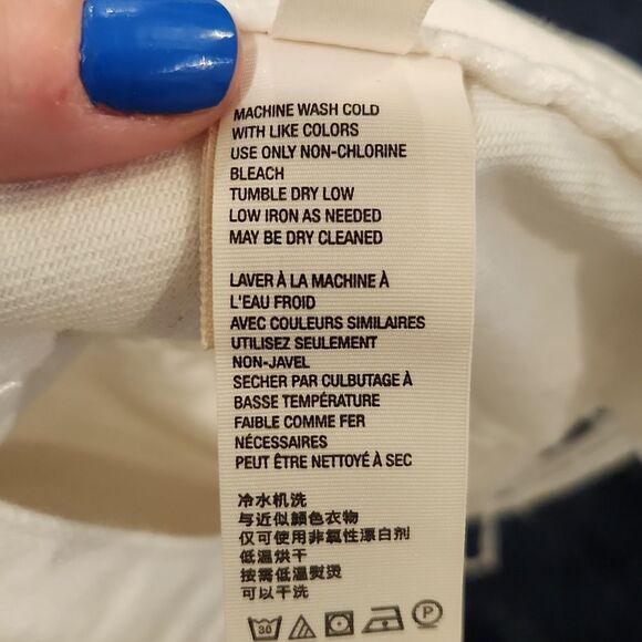 White button fly Free People jean shorts size 27! - Picture 8 of 13